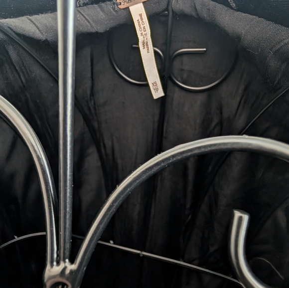 Free People City Lights Oversized Sequin Jacket With Velvet Hood - Picture 8 of 10